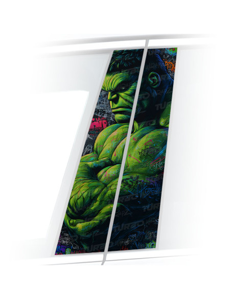 Naklejka na słupek samochodowy Hulk Graffiti | TurboWrapz.com