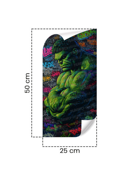Naklejka na słupek samochodowy Hulk Graffiti | TurboWrapz.com