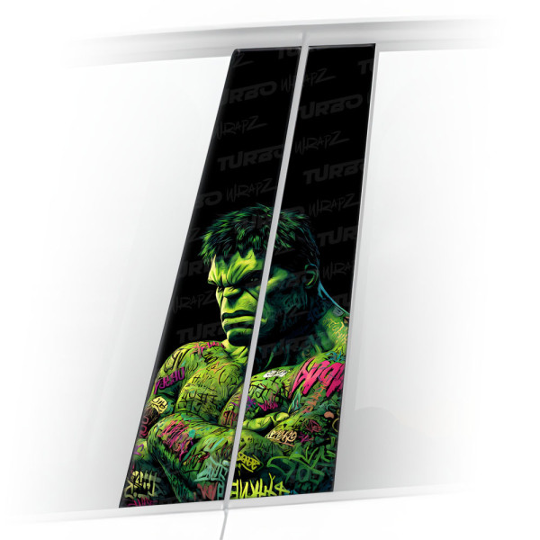 Naklejka na słupek samochodowy Hulk Graffiti | TurboWrapz.com