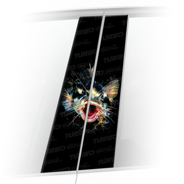 Sticker for car pillar Sum 2 | TurboWrapz.com