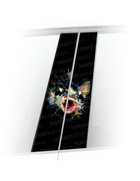 Sticker for car pillar Sum 2 | TurboWrapz.com