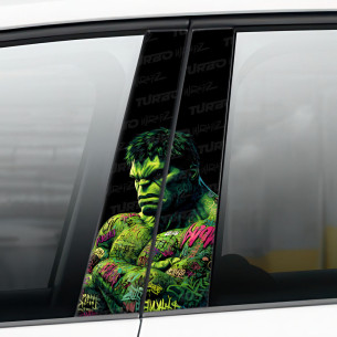Sticker for car pillar Hulk Graffiti | TurboWrapz.com 2