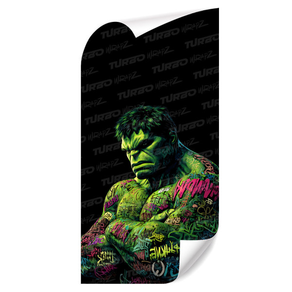 Sticker for car pillar Hulk Graffiti | TurboWrapz.com