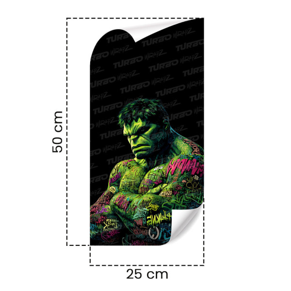 Naklejka na słupek samochodowy Hulk Graffiti | TurboWrapz.com