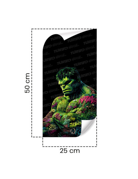 Sticker for car pillar Hulk Graffiti | TurboWrapz.com