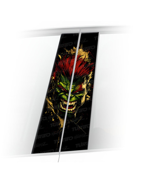 Naklejka na słupek samochodowy Hulk Ork | TurboWrapz.com