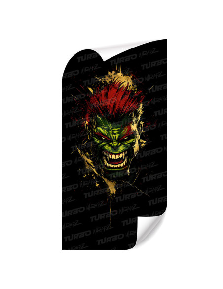 Sticker for car pillar Hulk Ork | TurboWrapz.com