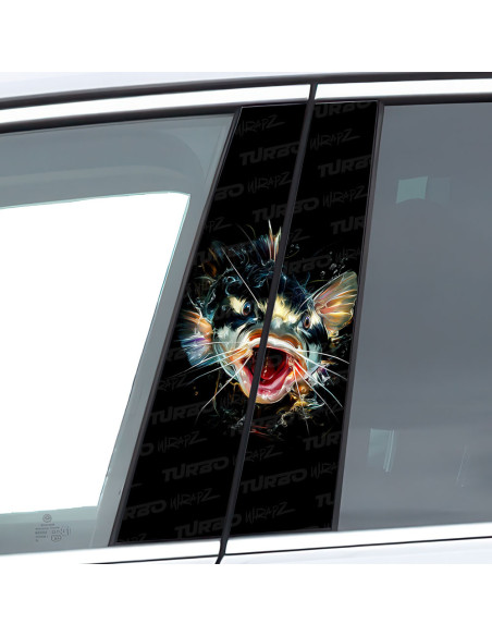 Sticker for car pillar Sum 2 | TurboWrapz.com