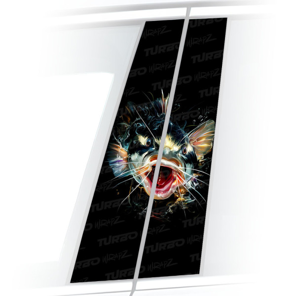 Sticker for car pillar Sum 2 | TurboWrapz.com