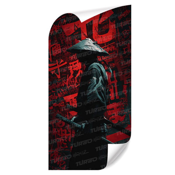 Sticker for car pillar Samuraj Japońskie Znaczki | TurboWrapz.com