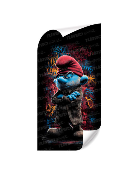 Sticker for car pillar Brodaty Smerf Graffiti | TurboWrapz.com