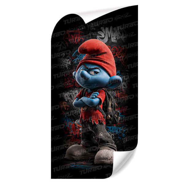 Sticker for car pillar Smerf Uczeń Graffiti | TurboWrapz.com