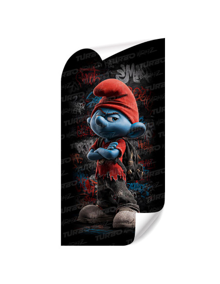 Sticker for car pillar Smerf Uczeń Graffiti | TurboWrapz.com