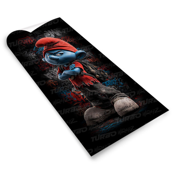 Sticker for car pillar Smerf Uczeń Graffiti | TurboWrapz.com