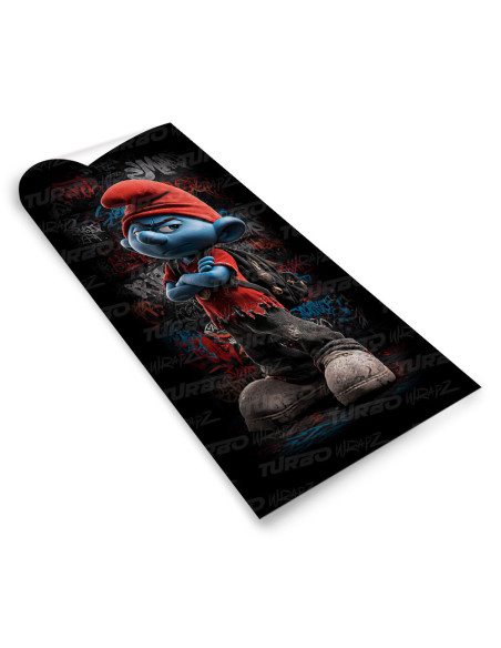 Sticker for car pillar Smerf Uczeń Graffiti | TurboWrapz.com