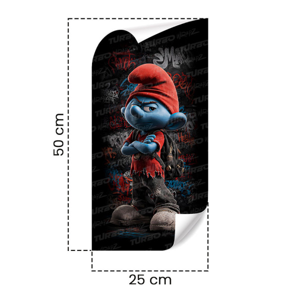 Sticker for car pillar Smerf Uczeń Graffiti | TurboWrapz.com