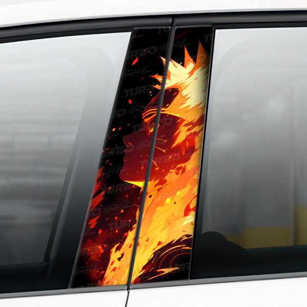 Sticker for car pillar Naruto | TurboWrapz.com