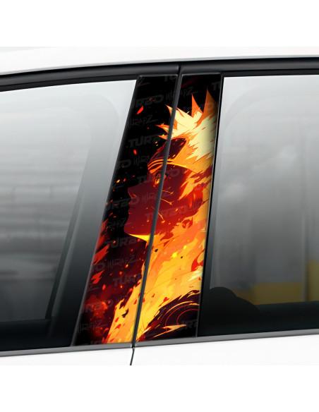 Sticker for car pillar Naruto | TurboWrapz.com