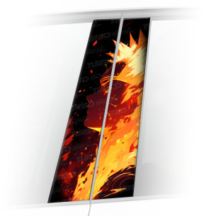 Sticker for car pillar Naruto | TurboWrapz.com