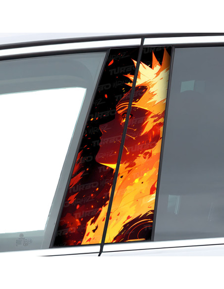 Sticker for car pillar Naruto | TurboWrapz.com