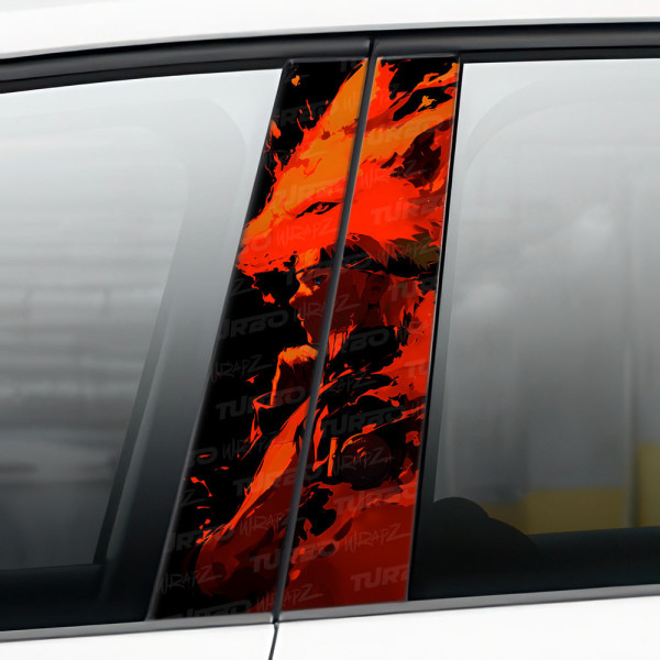 Sticker for car pillar Naruto | TurboWrapz.com