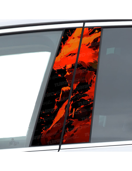 Naklejka na słupek samochodowy Naruto | TurboWrapz.com