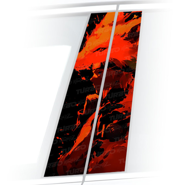 Naklejka na słupek samochodowy Naruto | TurboWrapz.com