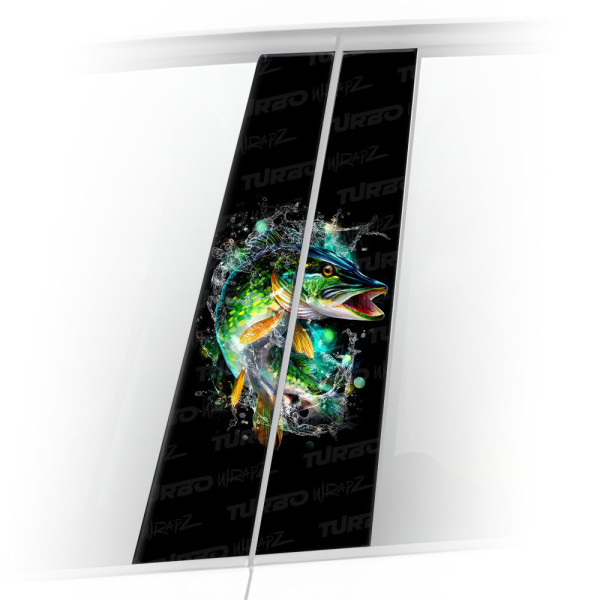Sticker for car pillar Szczupak 2 | TurboWrapz.com