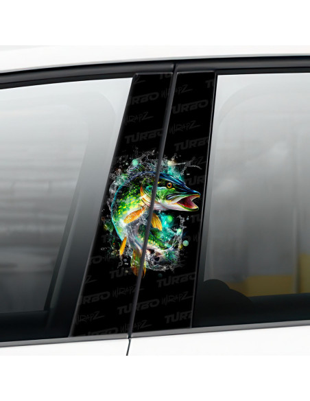 Sticker for car pillar Szczupak 2 | TurboWrapz.com