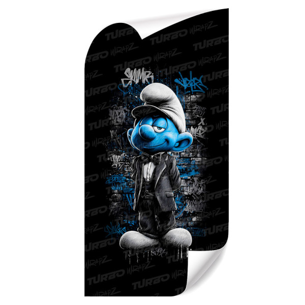 Sticker for car pillar Smerf Graffiti | TurboWrapz.com
