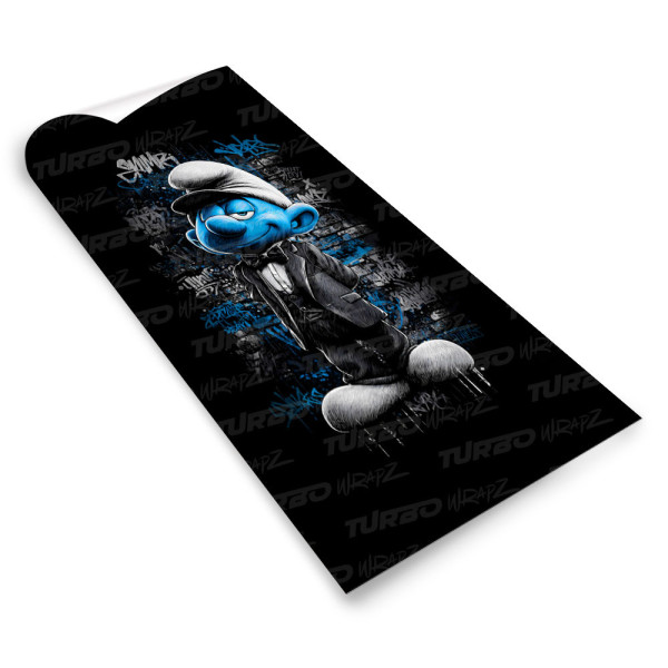 Sticker for car pillar Smerf Graffiti | TurboWrapz.com
