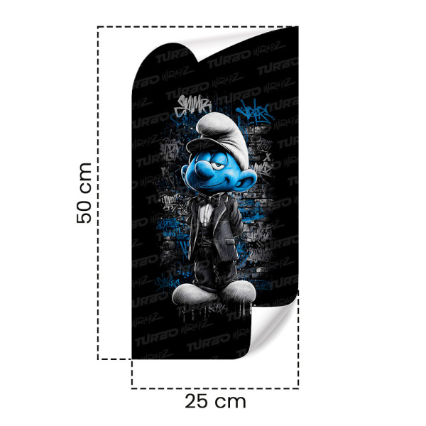 Naklejka na słupek samochodowy Smerf Graffiti | TurboWrapz.com