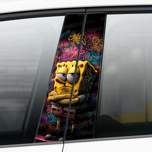 Naklejka na słupek samochodowy Spongebob Graffiti | TurboWrapz.com 2