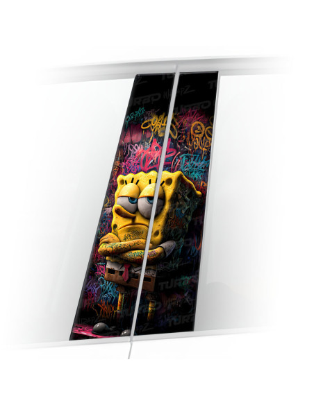 Naklejka na słupek samochodowy Spongebob Graffiti | TurboWrapz.com