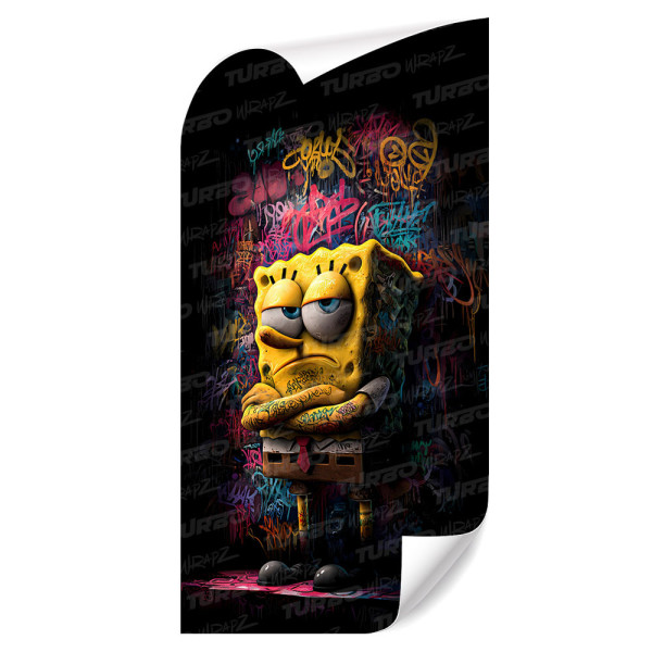 Naklejka na słupek samochodowy Spongebob Graffiti | TurboWrapz.com