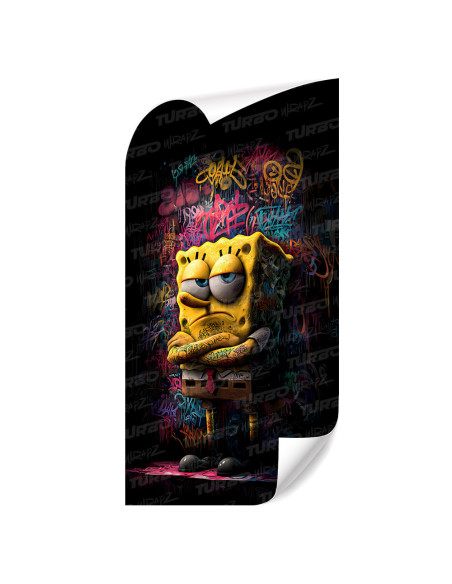 Naklejka na słupek samochodowy Spongebob Graffiti | TurboWrapz.com