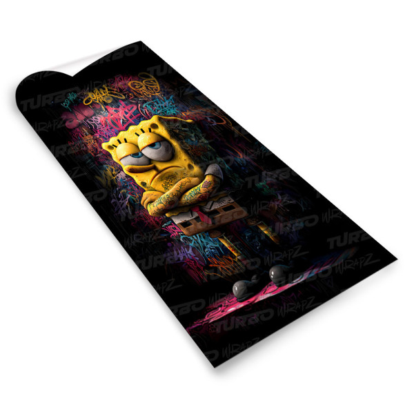 Naklejka na słupek samochodowy Spongebob Graffiti | TurboWrapz.com