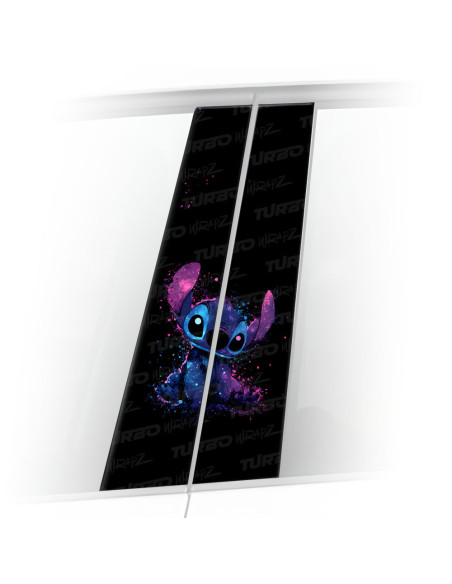 Naklejka na słupek samochodowy Stitch Glittery | TurboWrapz.com