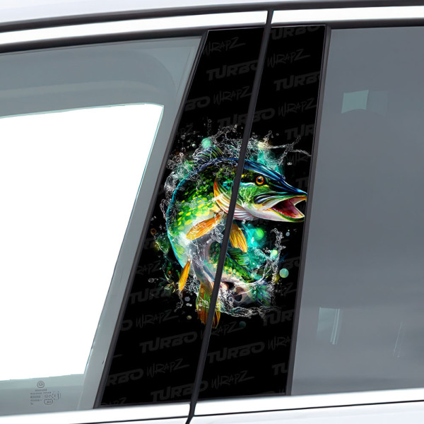 Sticker for car pillar Szczupak 2 | TurboWrapz.com