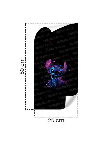 Naklejka na słupek samochodowy Stitch Glittery | TurboWrapz.com
