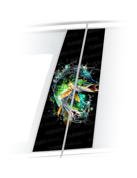 Naklejka na słupek samochodowy Szczupak 2 | TurboWrapz.com