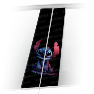 Sticker for car pillar Stitch Rysunkowy | TurboWrapz.com