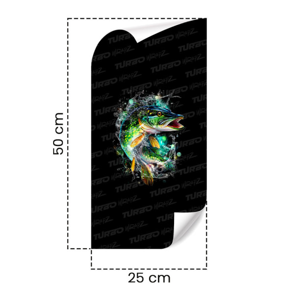 Sticker for car pillar Szczupak 2 | TurboWrapz.com