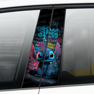 Naklejka na słupek samochodowy Stitch Graffiti | TurboWrapz.com 2