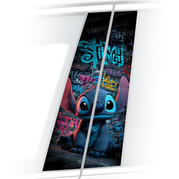 Naklejka na słupek samochodowy Stitch Graffiti | TurboWrapz.com