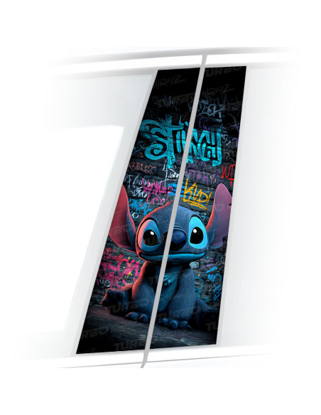 Naklejka na słupek samochodowy Stitch Graffiti | TurboWrapz.com