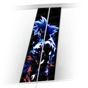 Naklejka na słupek samochodowy Goku UI | TurboWrapz.com