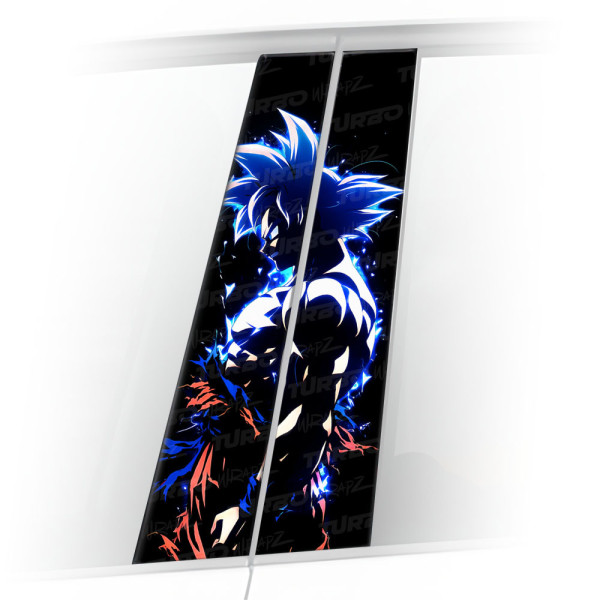 Naklejka na słupek samochodowy Goku UI | TurboWrapz.com