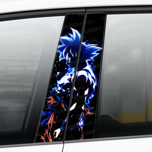 Sticker for car pillar Goku UI | TurboWrapz.com 2