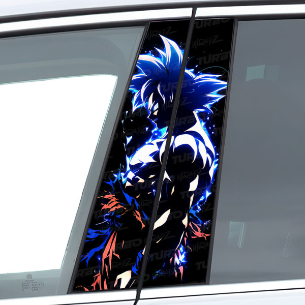 Naklejka na słupek samochodowy Goku UI | TurboWrapz.com